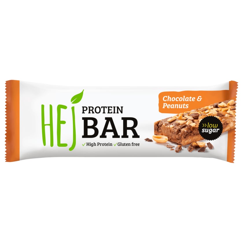 HEJ Protein Bar Chocolate & Peanuts glutenfrei 60g